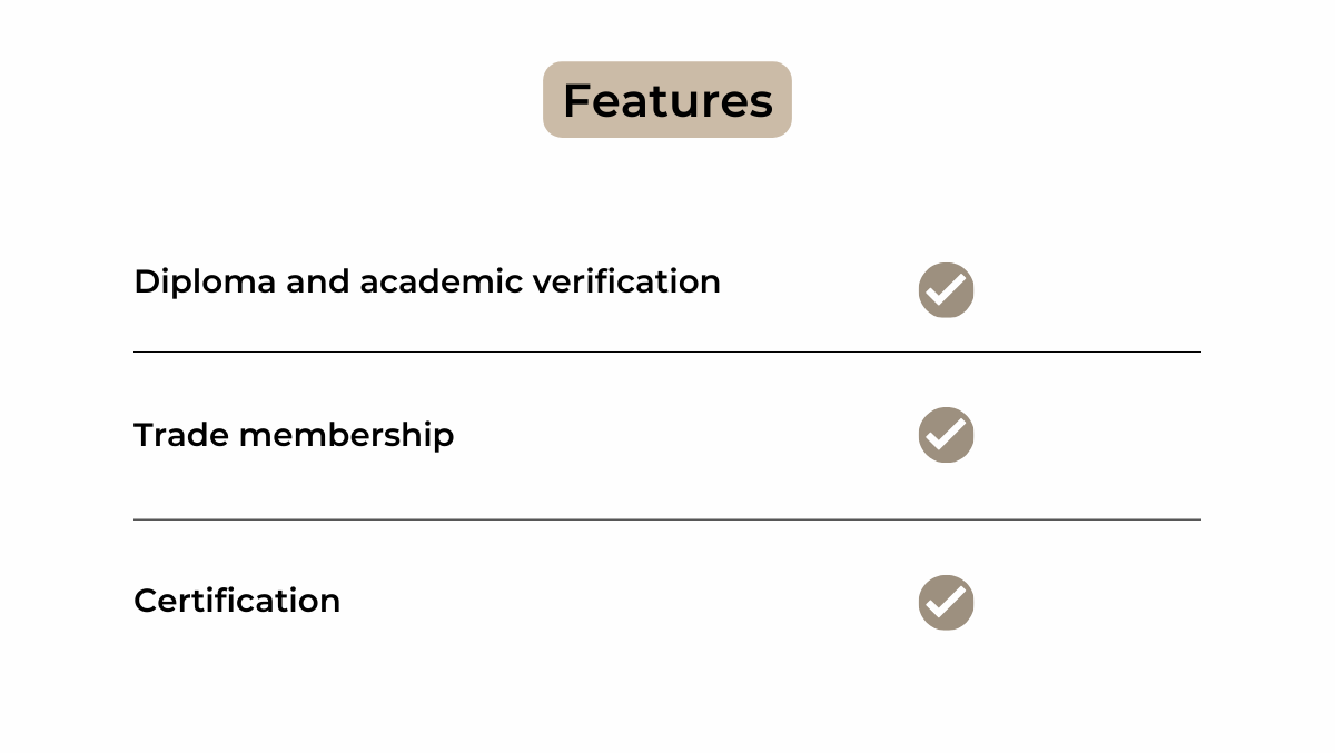 Discover the package education verification